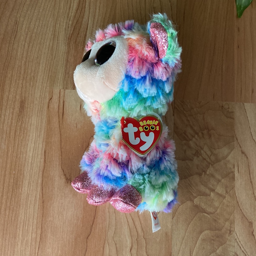 TY Beanie Boos Plush Daffodil Rainbow Lamb - Picture 11 of 15